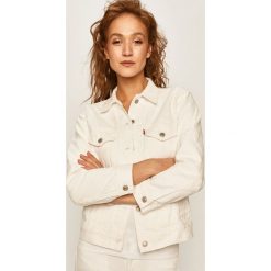 Levi's - Kurtka jeansowa. Białe kurtki damskie Levi's®, s, bez wzorów, z bawełny, krótkie. Za 559,90 zł.