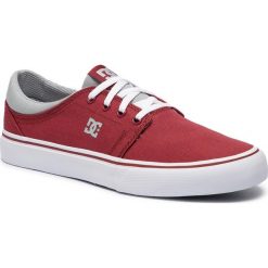 Tenisówki DC - Trase Tx ADYS300126 Dark Red (Dkr). Czerwone półbuty męskie DC, bez wzorów, z gumy, klasyczne, bez zapięcia. Za 249,00 zł.