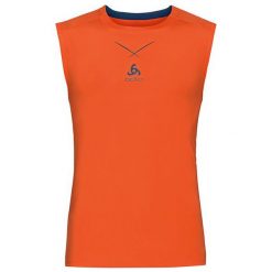 Odlo Koszulka Ceramicool Singlet crew neck rozmiar L pomarańczowy. Brązowe t-shirty męskie marki Odlo, l. Za 119,95 zł.