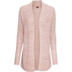 Sweter bez zapięcia bonprix stary jasnoróżowy - biały melanż. Różowe swetry damskie bonprix, bez wzorów, retro, bez rękawów, bez kaptura. Za 109,99 zł.