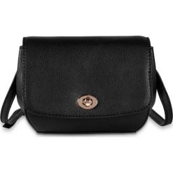 Torebka bonprix czarny. Czarne torebki klasyczne damskie bonprix, w paski, ze skóry, na ramię, małe, bez dodatków. Za 79,99 zł.