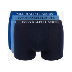 Polo Ralph Lauren 3-pack Bokserki Niebieski. Niebieskie bokserki męskie Polo Ralph Lauren, bez wzorów, z elastanu. Za 180,95 zł.