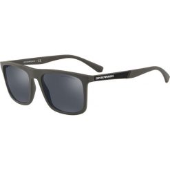 Emporio Armani - Okulary. Czarne okulary przeciwsłoneczne męskie marki Emporio Armani, z materiału. Za 539,90 zł.