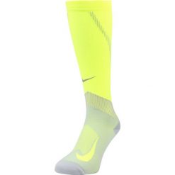 Nike Performance ELITE COMPRESSION OVER THE CALF RUNNING Podkolanówki volt/wolf grey. Szare skarpetki męskie Nike Performance, z materiału. Za 129,00 zł.
