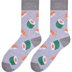Szare skarpety męskie - sushi SK181. Szare skarpetki męskie More - Skarpetki męskie, bez wzorów, z elastanu. Za 14,85 zł.