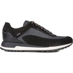 Geox Aneko ABX Tenisówki Czarny. Czarne trampki i tenisówki damskie Geox, bez wzorów, ze skóry, bez zapięcia. Za 617,95 zł.