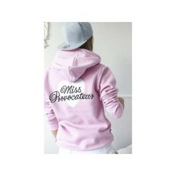 Bluza Miss provocateur. Różowe bluzy damskie ŁAP NAS, s, bez wzorów, bez rękawów, bez kaptura. Za 159,00 zł.