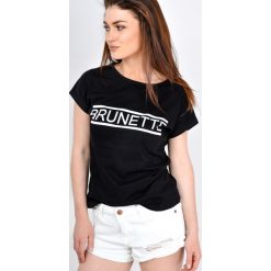 T-shirty damskie: T-shirt z napisem brunette
