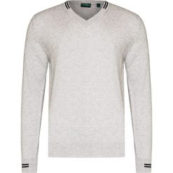 Sweter CHERVO NON. Szare swetry męskie Chervo, bez wzorów, z bawełny, sportowe, z kontrastowym kołnierzykiem, bez kaptura. Za 590,00 zł.
