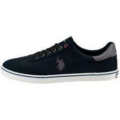 U.S. POLO ASSN. tenisówki męskie Ted 1 44 czarne. Czarne trampki męskie U.S. Polo Assn., bez wzorów, bez zapięcia. Za 289,00 zł.