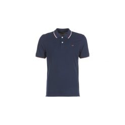 Koszulki polo z krótkim rękawem Jack Jones JJECONTRAST. Niebieskie koszulki męskie Jack & Jones, s, bez wzorów, polo, z krótkim rękawem, krótkie. Za 62,30 zł.