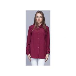 Elegancka koszula z kołnierzykiem bordo H025. Czerwone koszule damskie marki Harmony, do pracy, m, bez wzorów, eleganckie, z klasycznym kołnierzykiem, z długim rękawem. Za 134,00 zł.