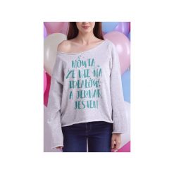 Nie ma ideałów szara gruba bez. Szare bluzy damskie One mug a day, s, z nadrukiem, z bawełny, bez rękawów, bez kaptura. Za 129,00 zł.