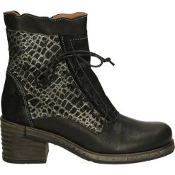 Botki - 966 COM A-16. Czarne botki damskie skórzane Venezia. Za 359,00 zł.