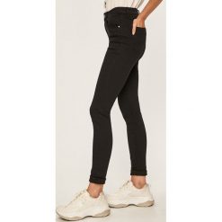 Answear - Jeansy. Czarne jeansy damskie ANSWEAR, s, bez wzorów, z elastanu. W wyprzedaży za 79,90 zł.