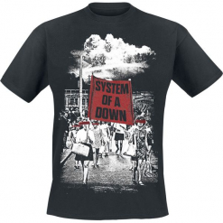 System Of A Down Banner March T-Shirt czarny. Czarne t-shirty męskie marki System Of A Down, l. Za 74,90 zł.