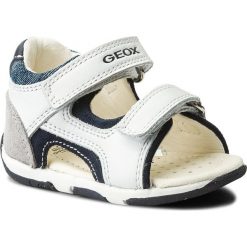 Sandały męskie skórzane: Sandały GEOX – B S.Tapuz B. C B820XC 08522 C0899 M White/Navy