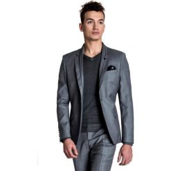 Marynarka LEONARDO GGPS100011. Szare marynarki męskie marki Giacomo Conti, m, w kolorowe wzory, z wełny, klasyczne. Za 799,00 zł.