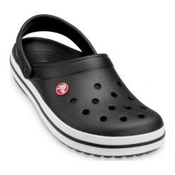 Crocs Crocband Black 38,5 (w8). Czarne klapki męskie Crocs, bez wzorów. W wyprzedaży za 169,00 zł.