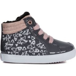 Geox dziewczęce tenisówki do kostki Gisli 24 szare. Szare buty dziewczęce zimowe Geox, na zimę, bez wzorów, na zamek. Za 199,00 zł.