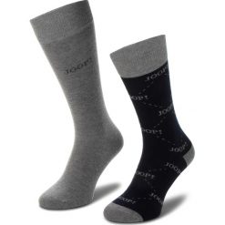 Zestaw 2 par wysokich skarpet unisex JOOP! - Logo Scok 900.074 Navy 3000. Szare skarpetki damskie JOOP!, bez wzorów, z elastanu. Za 69,00 zł.