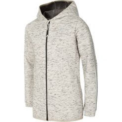 Bluzy dziewczęce rozpinane: Bluza dla dużych dzieci (dziewcząt) JBLD400 - chłodny jasny szary melanż