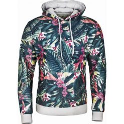Bluza męska z kapturem kangurka szary ściągacz Recea. Szare bluzy męskie Recea, m, bez wzorów, z bawełny, z kapturem, bez rękawów, z kapturem. Za 60,56 zł.
