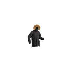 Kurtka SH500 Ultra-Warm męska. Czarne kurtki męskie QUECHUA, na zimę, xl, bez wzorów, z poliesteru, długie, bez kaptura. Za 449,99 zł.