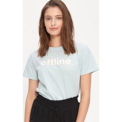 T-shirt z napisem - Zielony. Zielone t-shirty damskie House, s, z napisami, bez kołnierzyka. Za 19,99 zł.