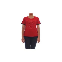 T-shirty z krótkim rękawem Elena Miro' G431L0 8320. Czerwone t-shirty damskie Elena Miro', s, bez wzorów, bez kołnierzyka. Za 414,43 zł.