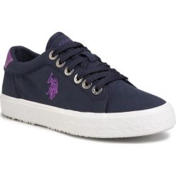 Tenisówki U.S. POLO ASSN. - Mara MAREW4262S0/CY1 Droy. Niebieskie półbuty damskie U.S. Polo Assn., na co dzień, bez wzorów, z gumy, bez obcasa, na płaskiej podeszwie, bez zapięcia. Za 259,00 zł.