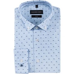 Koszula SIMONE KDBS000599. Koszule męskie Giacomo Conti, m, bez wzorów, z bawełny, button down, bez rękawów. Za 199,00 zł.