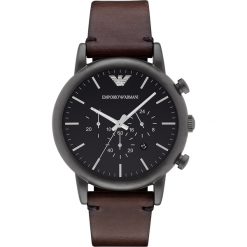 Zegarek EMPORIO ARMANI - Luigi AR1919 Dark Brown/Black. Brązowe zegarki męskie Emporio Armani. Za 1350,00 zł.