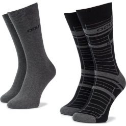 Zestaw 2 par wysokich skarpet męskich Hugo 2P Stripe CC 50416651. Czerwone skarpetki męskie HUGO, bez wzorów. W wyprzedaży za 49,00 zł.