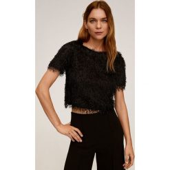 Mango - T-shirt Furry. Bluzki damskie Mango, s, bez wzorów, z poliesteru, casualowe, z okrągłym kołnierzem. Za 139,90 zł.