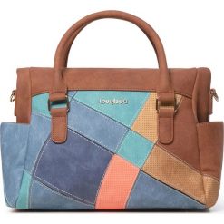 Desigual Centauri Loverty Torebka Brązowy Wielokolorowy. Pomarańczowe torebki klasyczne damskie Desigual, w paski, z materiału, bez dodatków. Za 361,95 zł.