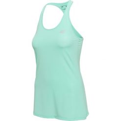 Topy sportowe damskie: Top treningowy damski TSDF001 – mięta