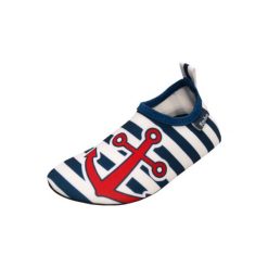 Playshoes Buty do wody uni marine - niebieski - Gr.Moda (6 - 24 miesięcy ). Niebieskie buciki niemowlęce marki Playshoes, z materiału. Za 49,00 zł.