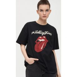 Koszulka The Rolling Stones - Czarny. Czarne koszulki damskie Cropp, s. Za 59,99 zł.
