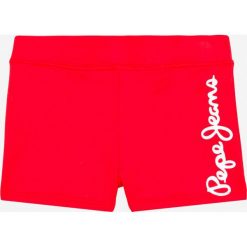 Pepe Jeans - Kąpielówki dziecięce Kelly 116-164 cm. Czerwone kąpielówki chłopięce Pepe Jeans, bez wzorów, z elastanu. W wyprzedaży za 79,90 zł.