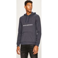 EA7 Emporio Armani - Bluza. Niebieskie bluzy męskie EA7 Emporio Armani, s, z aplikacjami, z elastanu, z kapturem, bez rękawów, z kapturem. W wyprzedaży za 399,90 zł.