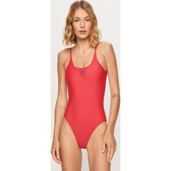 Adidas Originals - Strój kąpielowy. Różowe stroje kąpielowe damskie adidas Originals, z nadrukiem, z poliesteru. Za 149,90 zł.