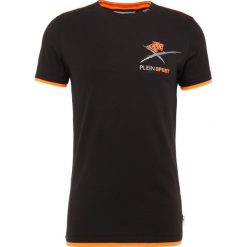 Plein Sport ROUND NECK AGILE Tshirt z nadrukiem black/orange. Czarne koszulki polo męskie marki Plein Sport, m, z nadrukiem, z bawełny. W wyprzedaży za 356,95 zł.