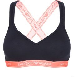 Emporio Armani Biustonosz Niebieski. Niebieskie biustonosze Emporio Armani, bez wzorów, z elastanu. Za 249,95 zł.
