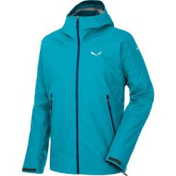 Kurtka funkcyjna "Sesvenna" w kolorze turkusowym. Niebieskie kurtki damskie Salewa, s, bez wzorów, z gore-texu, bez kaptura, wspinaczkowe, gore-tex. W wyprzedaży za 529,95 zł.
