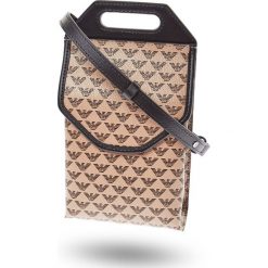 TOREBKA Emporio Armani. Szare torebki klasyczne damskie Emporio Armani, bez wzorów, ze skóry ekologicznej, bez dodatków. Za 689,00 zł.