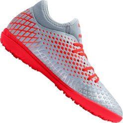 Buty piłkarskie Puma Future 4.4 Tt M 105690-01. Szare buty sportowe męskie Puma, na jesień, z tkaniny, na sznurówki, do piłki nożnej. W wyprzedaży za 309,00 zł.