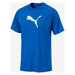 Puma Liga Sideline Koszulka Niebieski. Niebieskie podkoszulki męskie Puma, xl, z nadrukiem, z poliesteru, z krótkim rękawem. Za 102,95 zł.