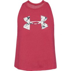 Under Armour Mesh Around Podkoszulek Czerwony Różowy. Różowe podkoszulki damskie Under Armour, s, z nadrukiem, z bawełny, bez kołnierzyka, bez rękawów. Za 171,95 zł.