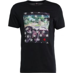 BOSS Orange TURBULENT Tshirt z nadrukiem black. Czarne koszulki polo męskie BOSS Orange, s, z nadrukiem, z bawełny. Za 249,00 zł.